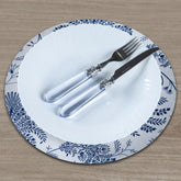 Detalhes do Jogo Americano Redondo 4 Lugares Azul Violeta do Detalhe